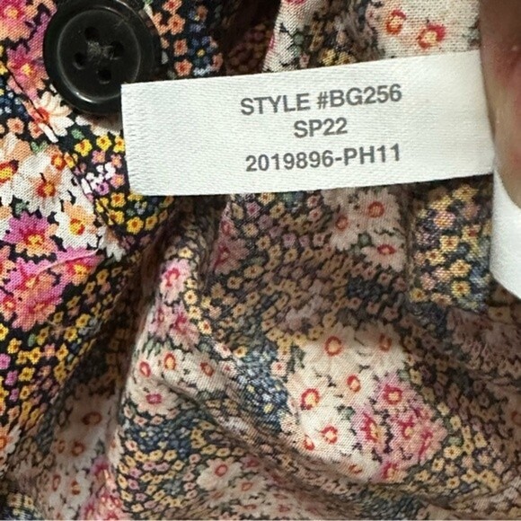 J. Crew Collection tie-sleeve button-front top in Ratti® prism floral Size XS - Picture 10 of 10